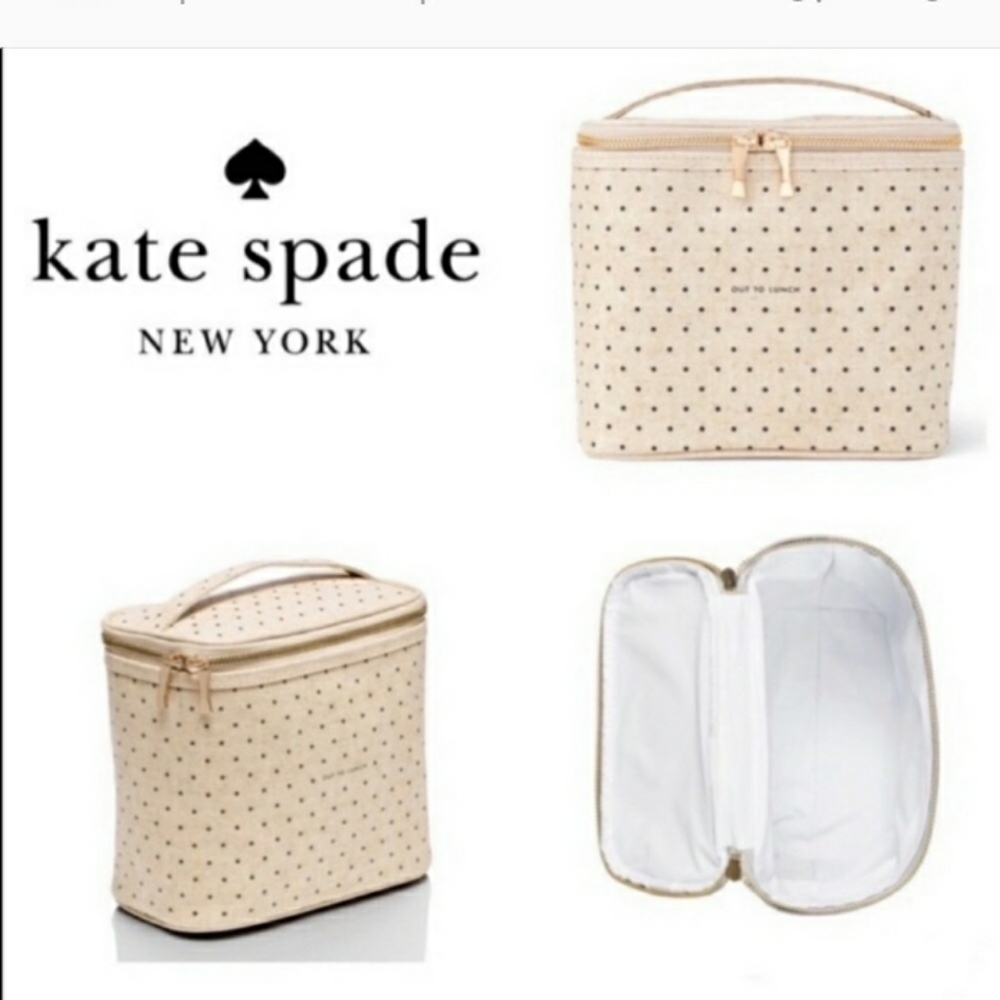 NWOT  Spade Poka Dot Insulated Lunch Box